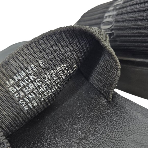 True Religion Womens Jann Slip On Mules, Black, Fabric, Platform, Size 8 - Picture 4 of 8